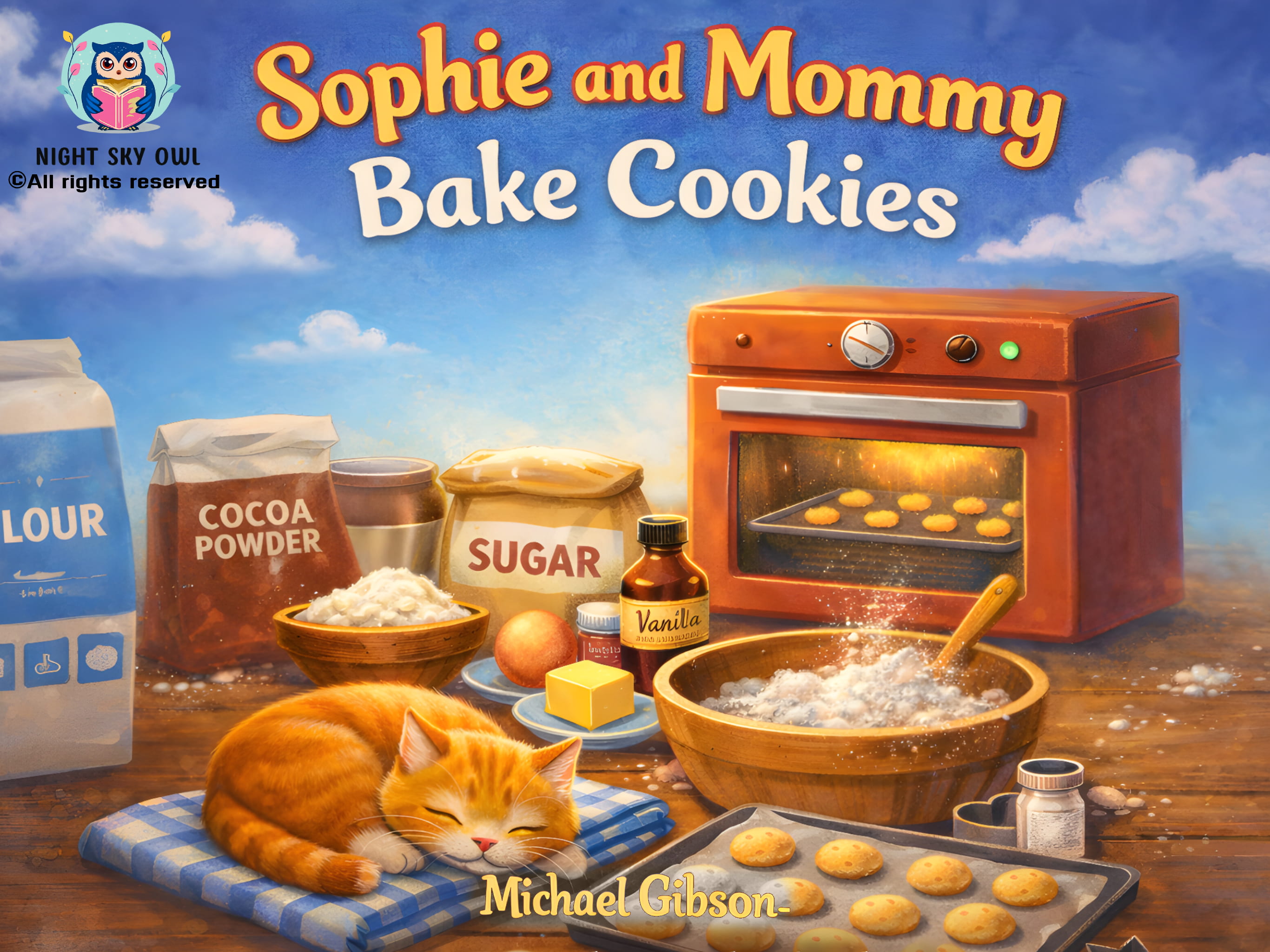 Front cover of the book Sophie and Mommy Bake Cookies
