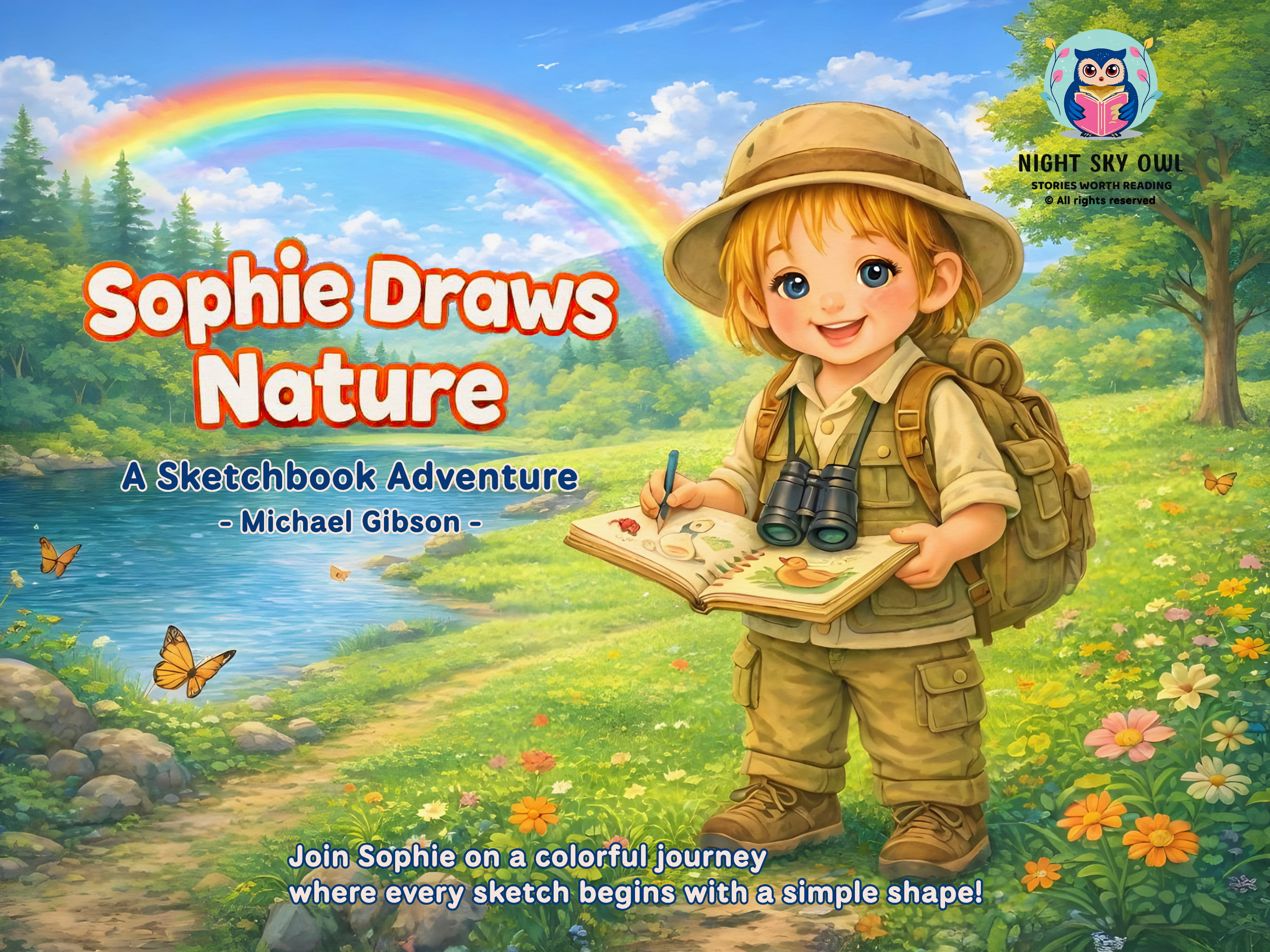 Front cover of the book Sophie Draws Nature