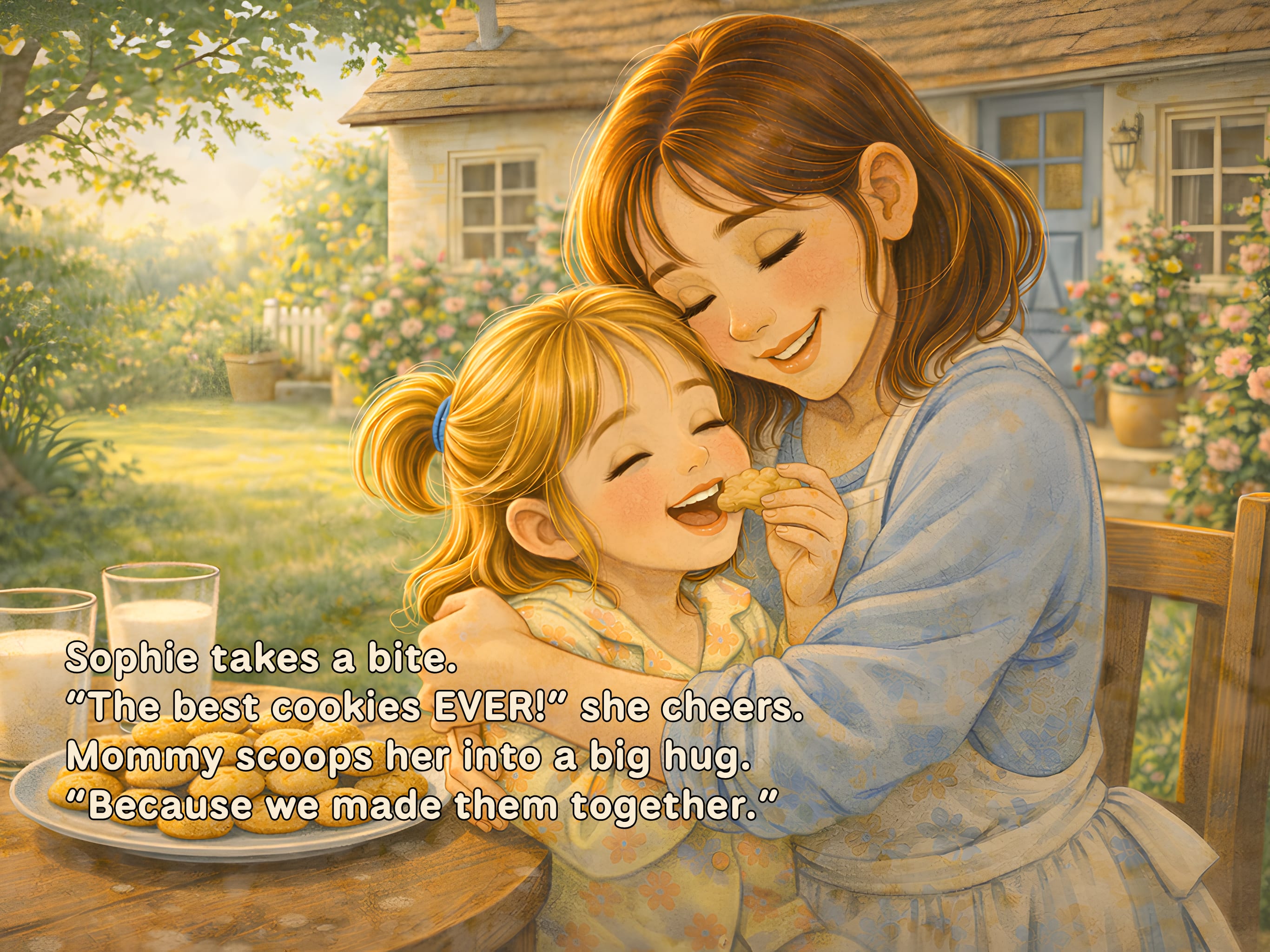 Page 4 of Sophie and Mommy Bake Cookies